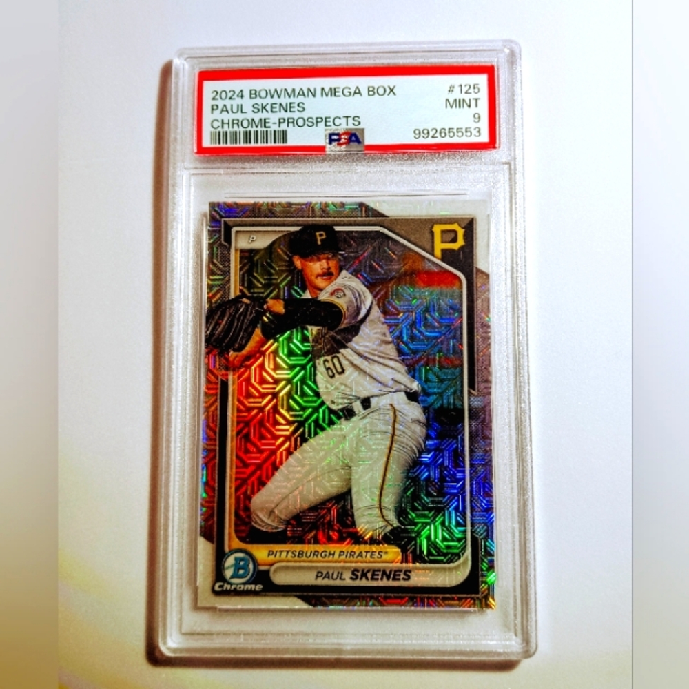 Paul Skenes Chrome-Prospects 2024 Bowman Mega Box #125 PSA 9
